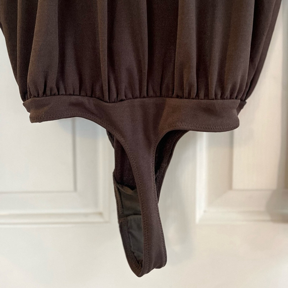 Free People Turnt Bodysuit S Under the Trees Olive Green - Picture 11 of 16